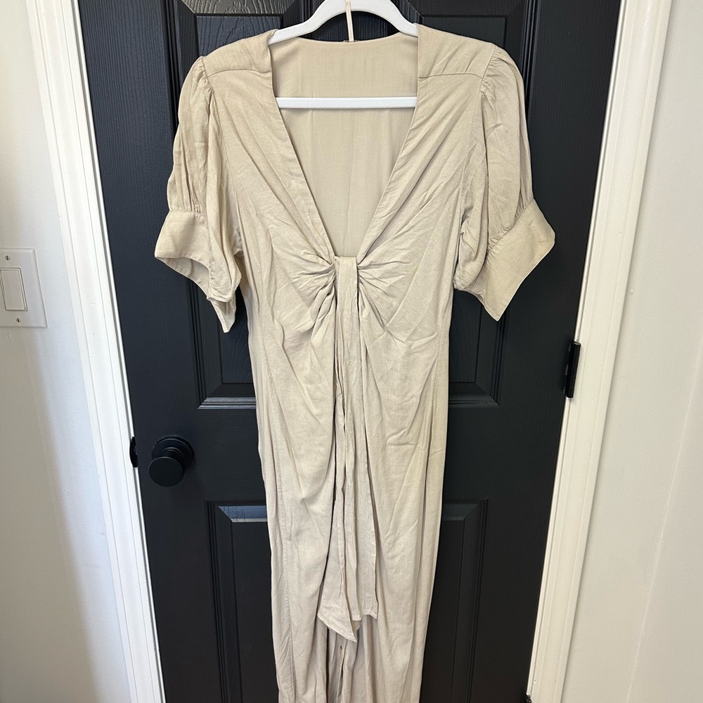 Free People Vintage Summer Midi Dress - Stone Cold - Small